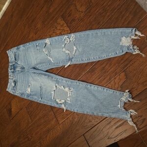 American Eagle Curvy Hi-rise Distressed Jegging